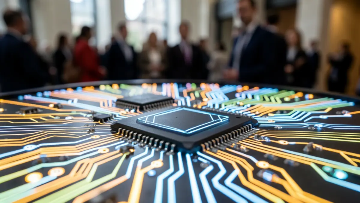 Generic image of a glowing circuit board symbolizing technological innovation.