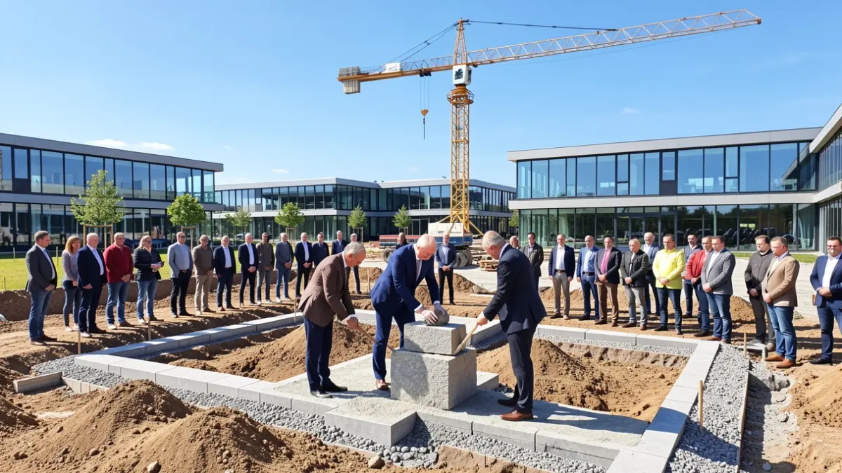 First stone ceremony for the Business Park in Chevry-Cossigny.