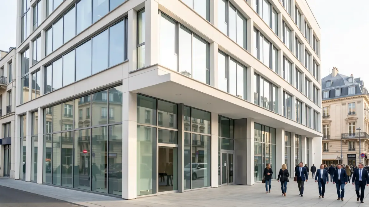 Generic image of a modern office building in France.