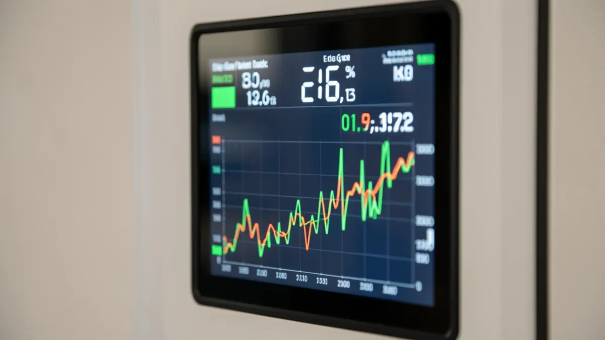 Generic image of a digital energy meter display.