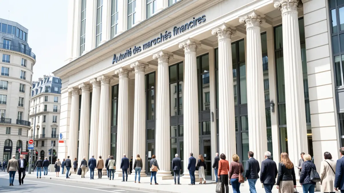 Image générique de la façade d'un bâtiment institutionnel financier français.
