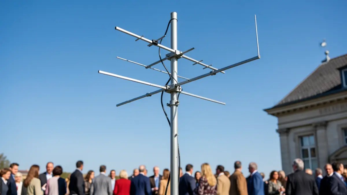Image générique d'une antenne de diffusion télévisuelle nationale.