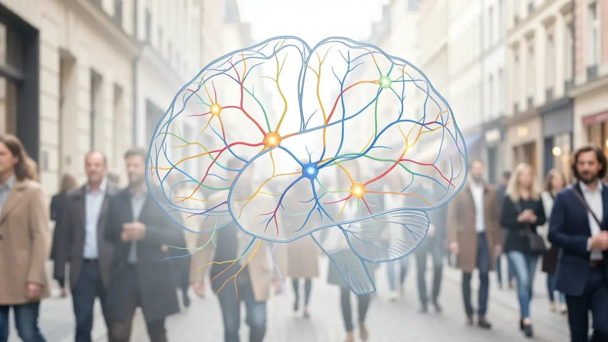 Image générique de représentations abstraites de neurones et de circuits cérébraux.