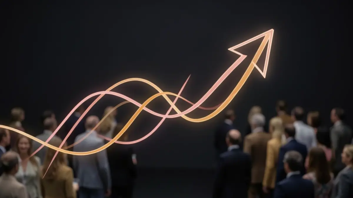 Image générique de croissance et d'innovation abstraite avec des couleurs du Sud de la France.